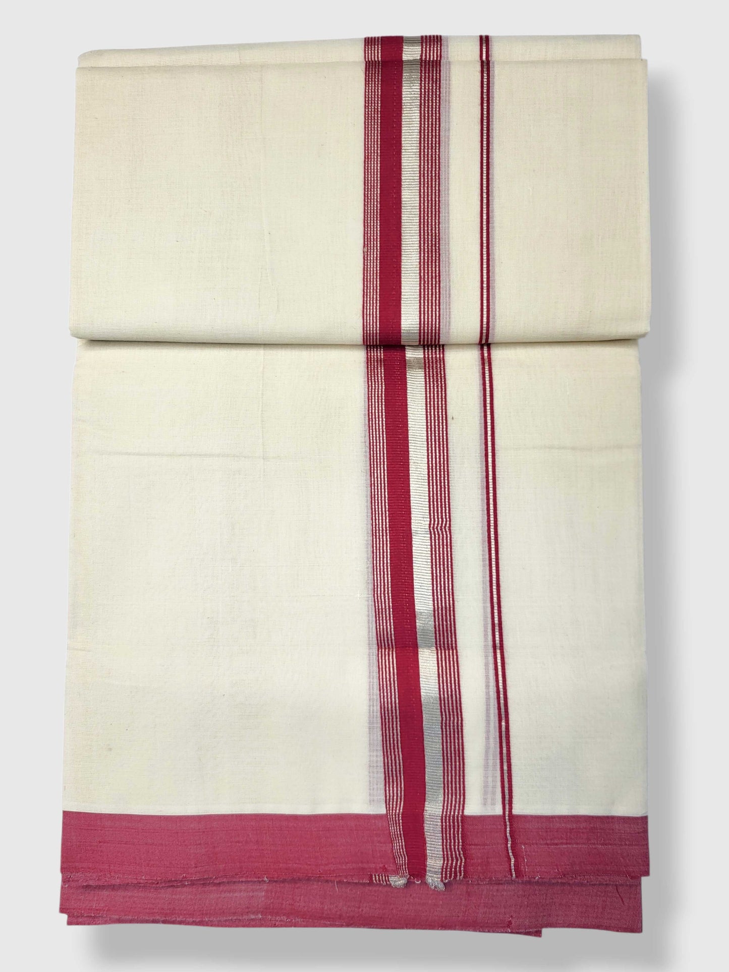 Kerala Handloom Mundu/Dhoti Pure Cotton for Men