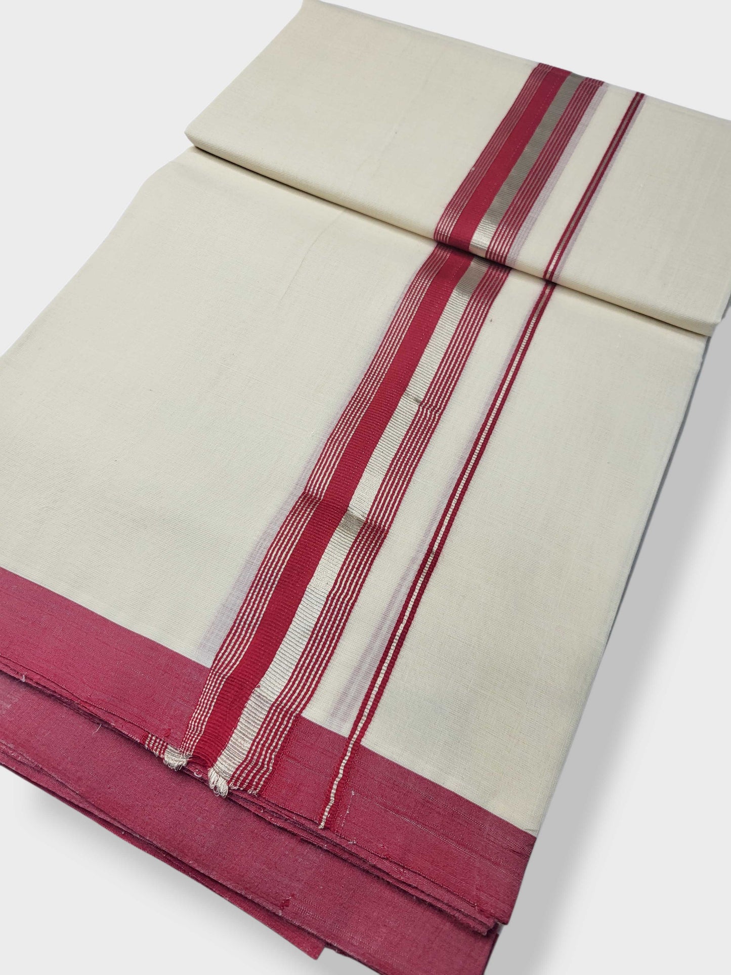 Kerala Handloom Mundu/Dhoti Pure Cotton for Men