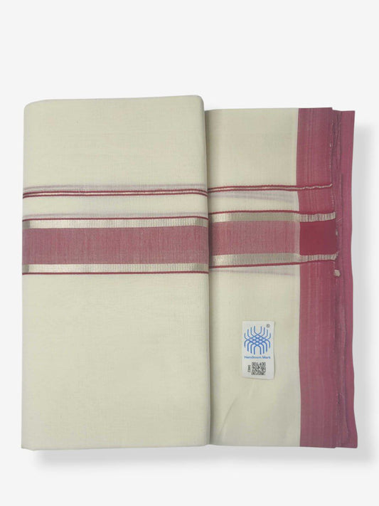 Kerala Handloom Mundu/Dhoti Pure Cotton for Men