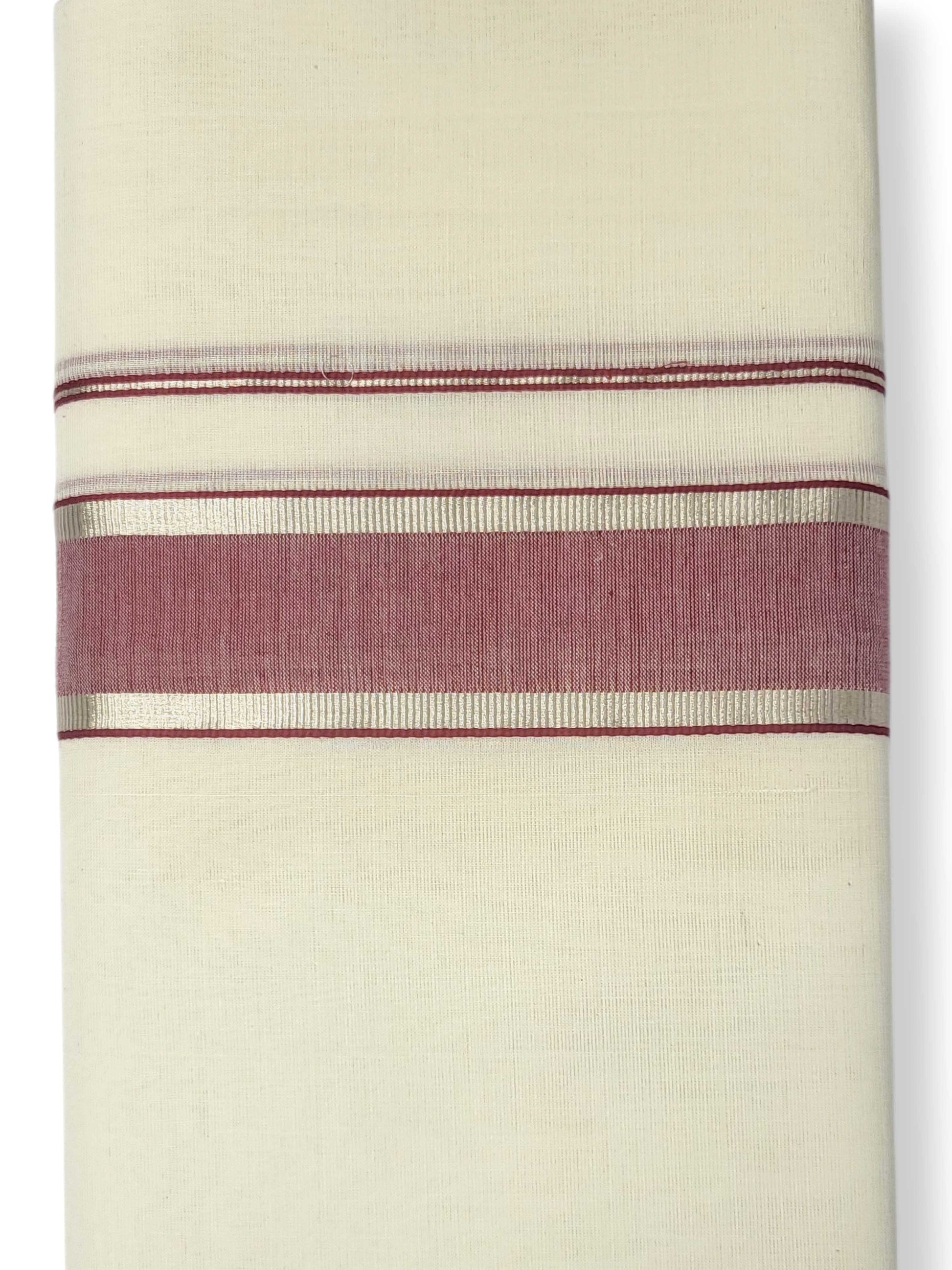 Kerala Handloom Mundu/Dhoti Pure Cotton for Men