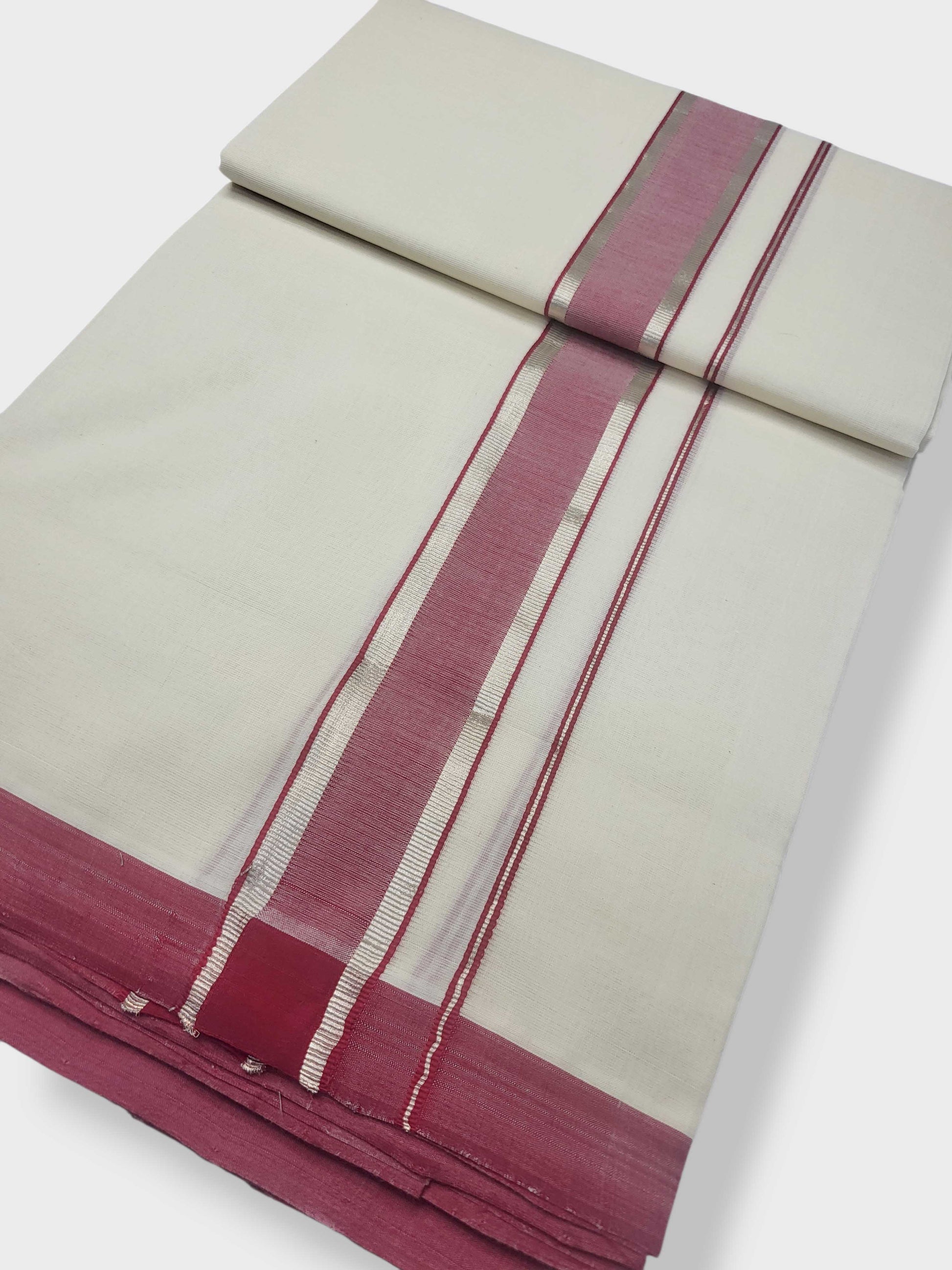 Kerala Handloom Mundu/Dhoti Pure Cotton for Men