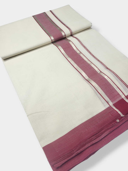 Kerala Handloom Mundu/Dhoti Pure Cotton for Men