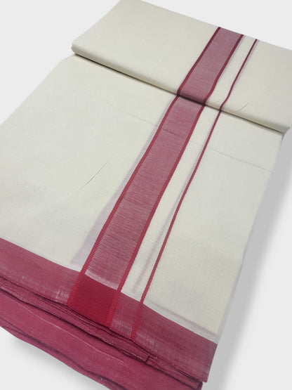 Kerala Handloom Mundu/Dhoti Pure Cotton for Men