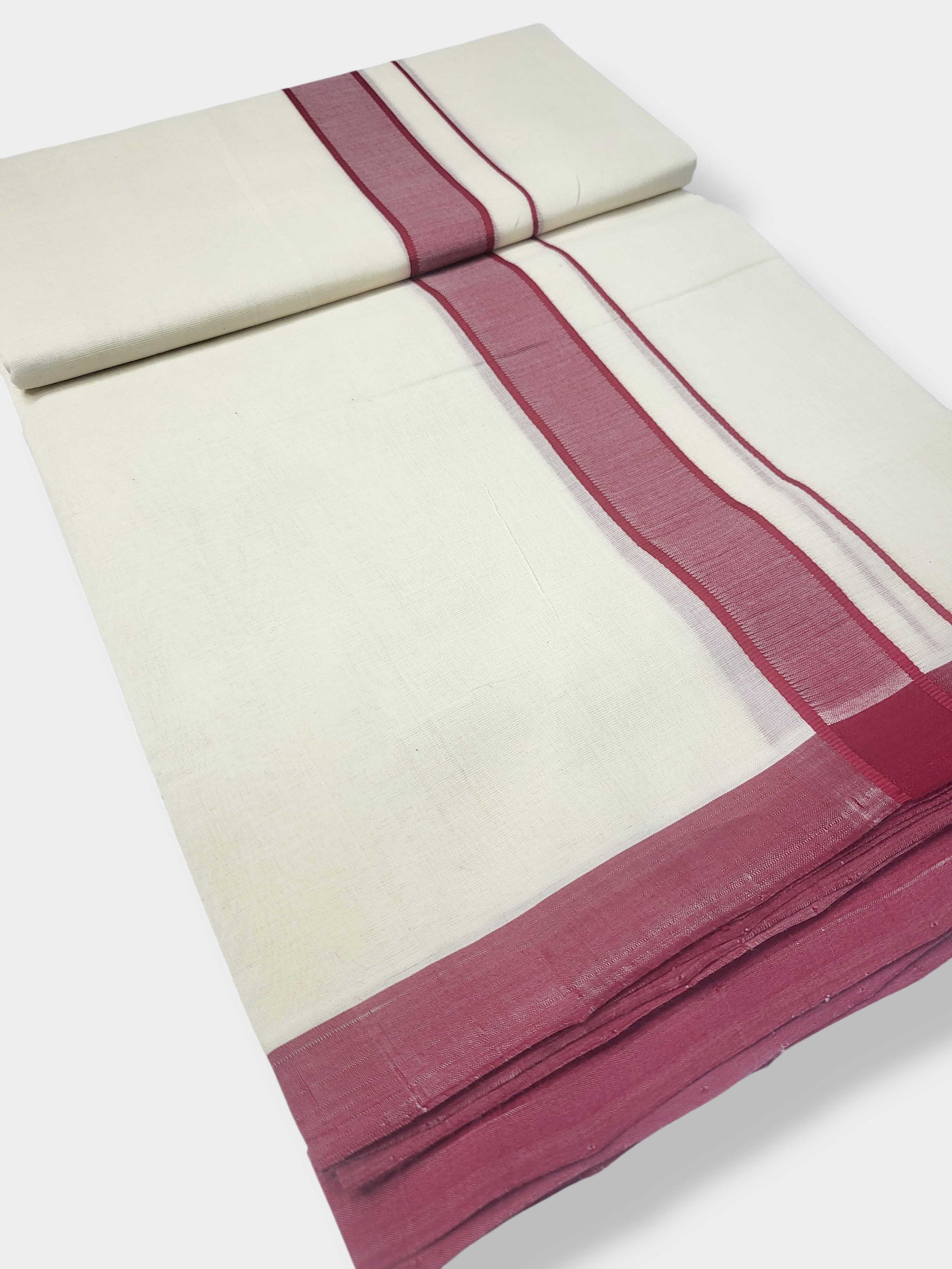 Kerala Handloom Mundu/Dhoti Pure Cotton for Men