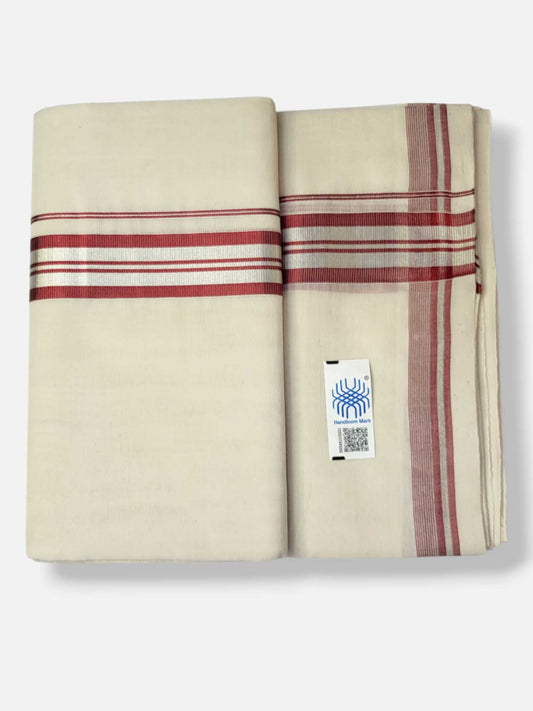 Kerala Handloom Mundu/Dhoti Pure Cotton for Men