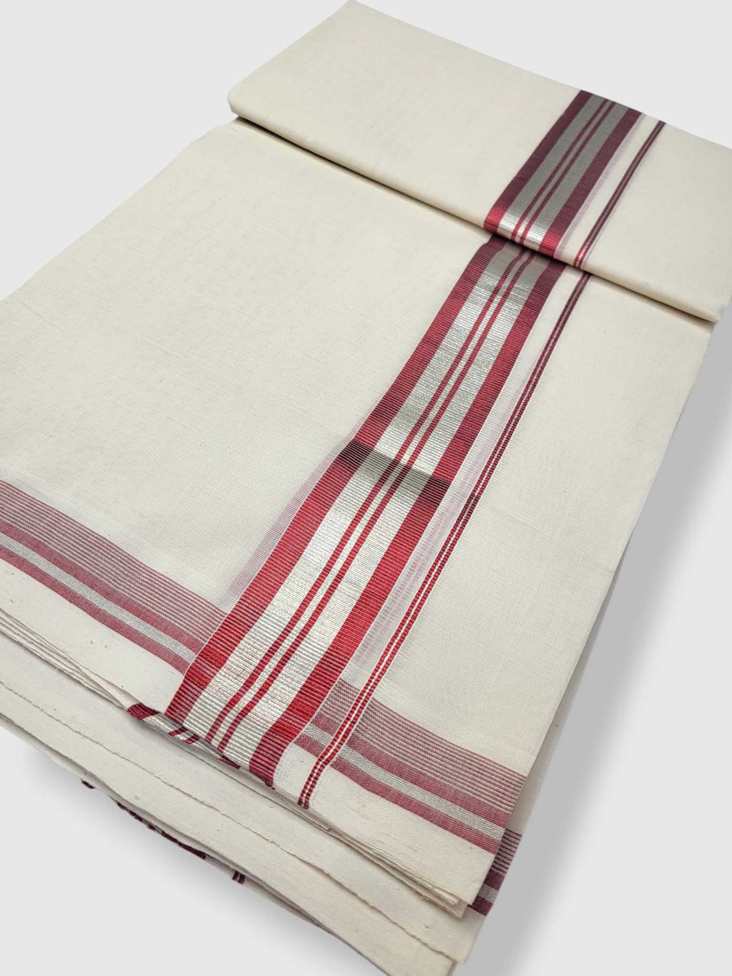 Kerala Handloom Mundu/Dhoti Pure Cotton for Men