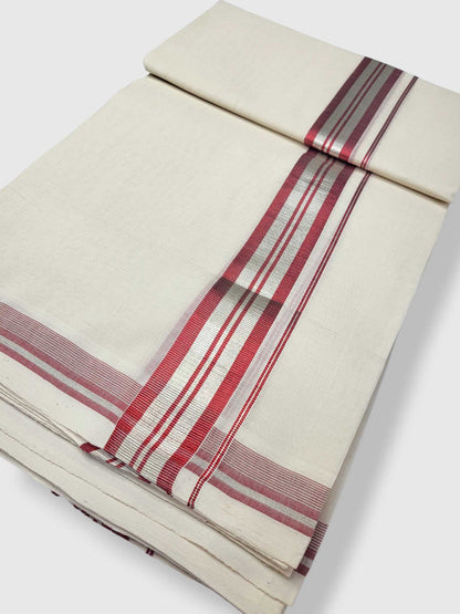Kerala Handloom Mundu/Dhoti Pure Cotton for Men