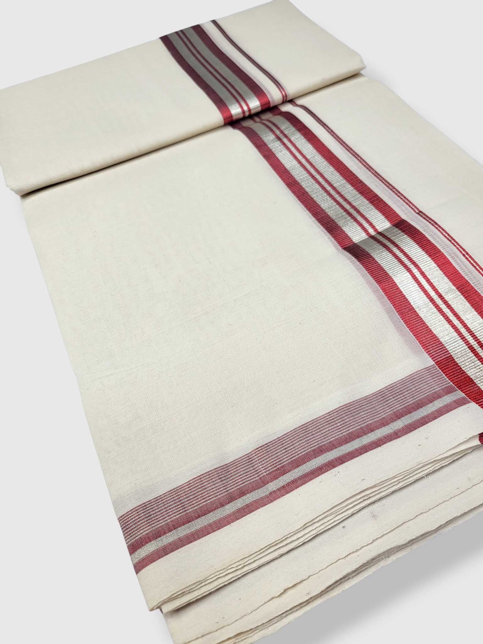Kerala Handloom Mundu/Dhoti Pure Cotton for Men