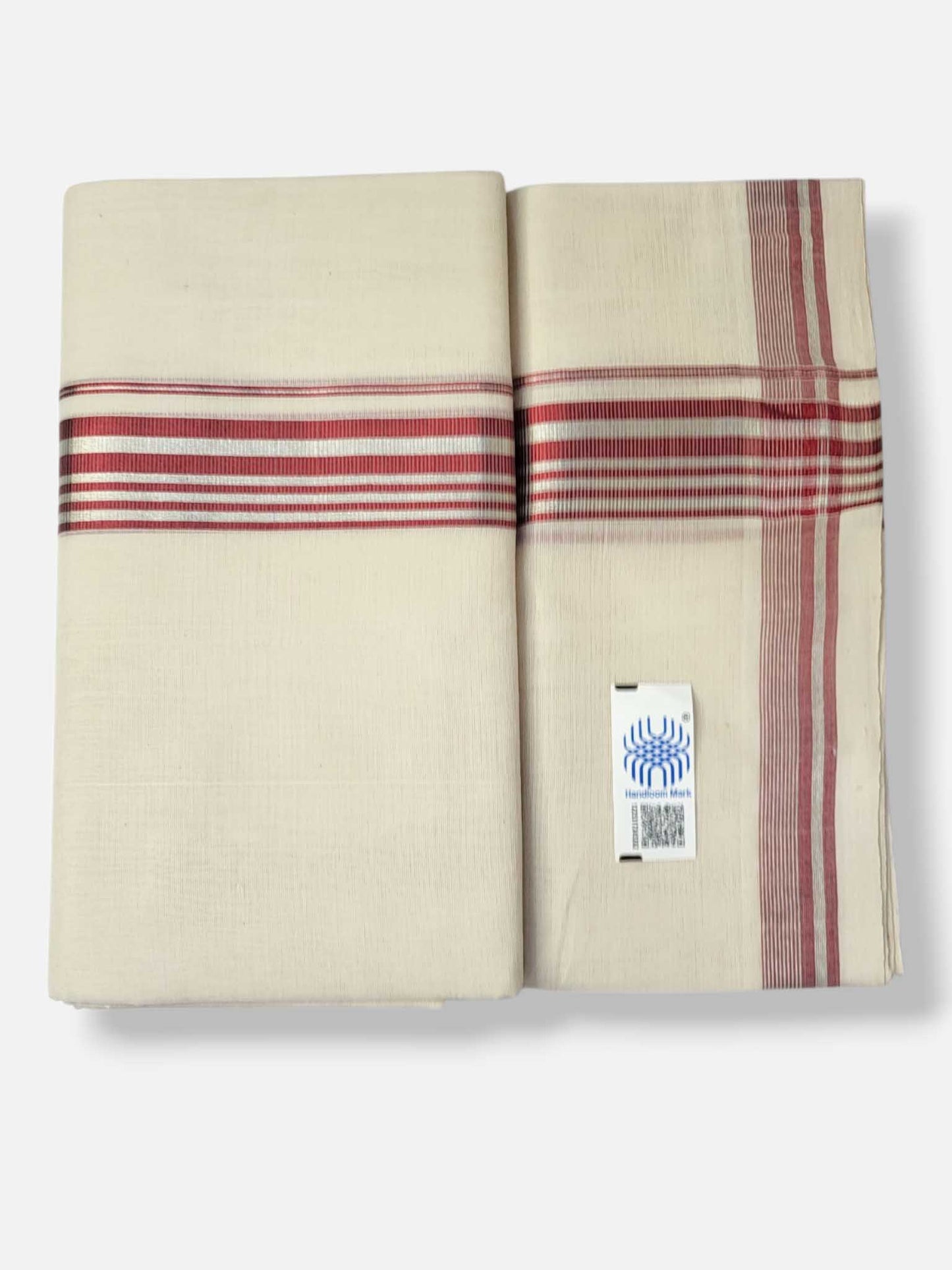 Kerala Handloom Mundu/Dhoti Pure Cotton for Men