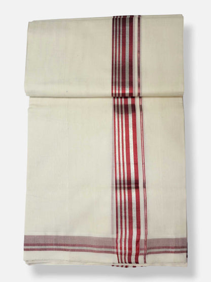 Kerala Handloom Mundu/Dhoti Pure Cotton for Men