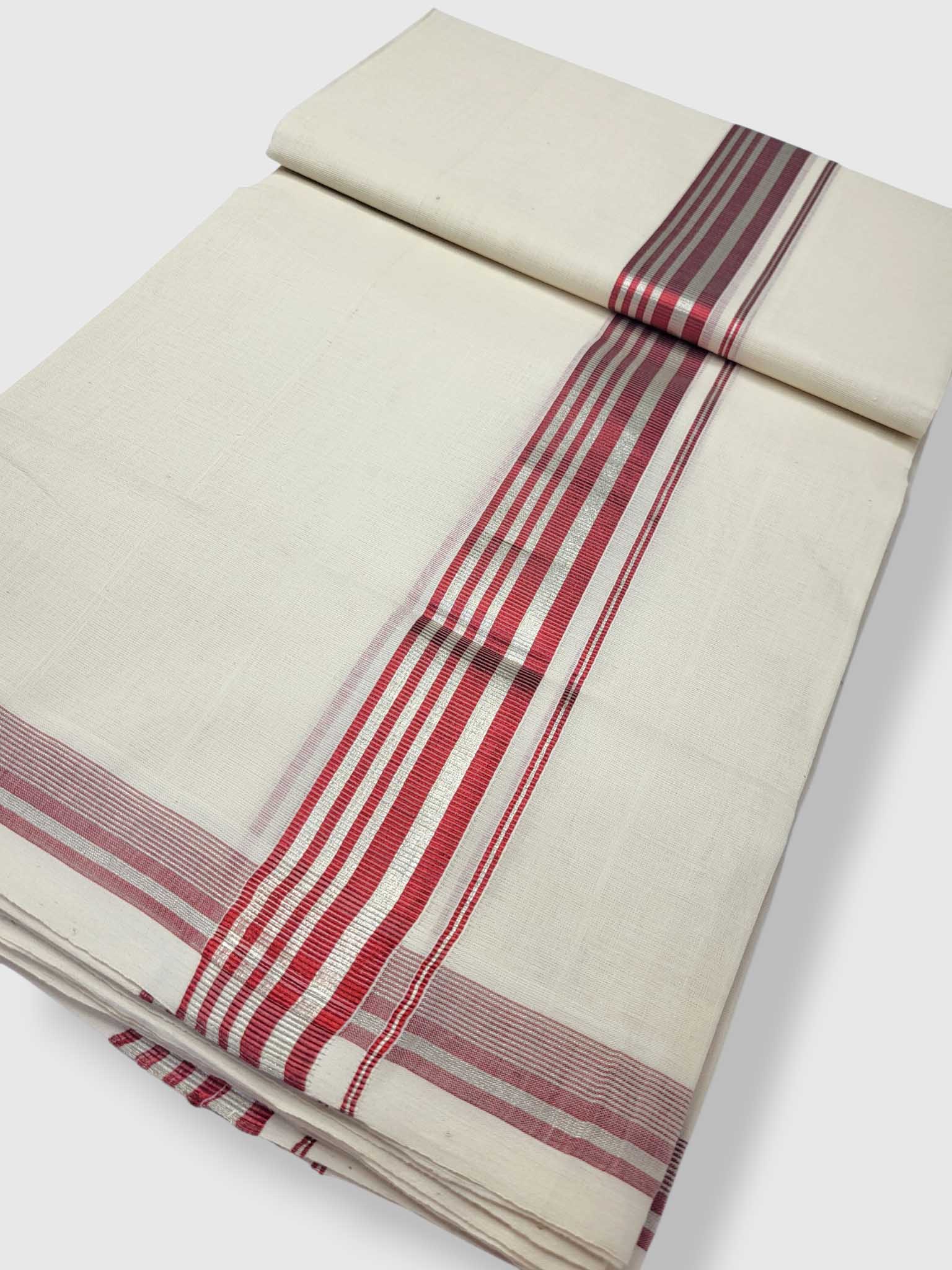 Kerala Handloom Mundu/Dhoti Pure Cotton for Men