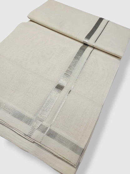 Kerala Handloom Mundu/Dhoti Pure Cotton for Men