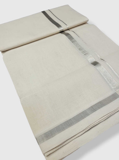 Kerala Handloom Mundu/Dhoti Pure Cotton for Men