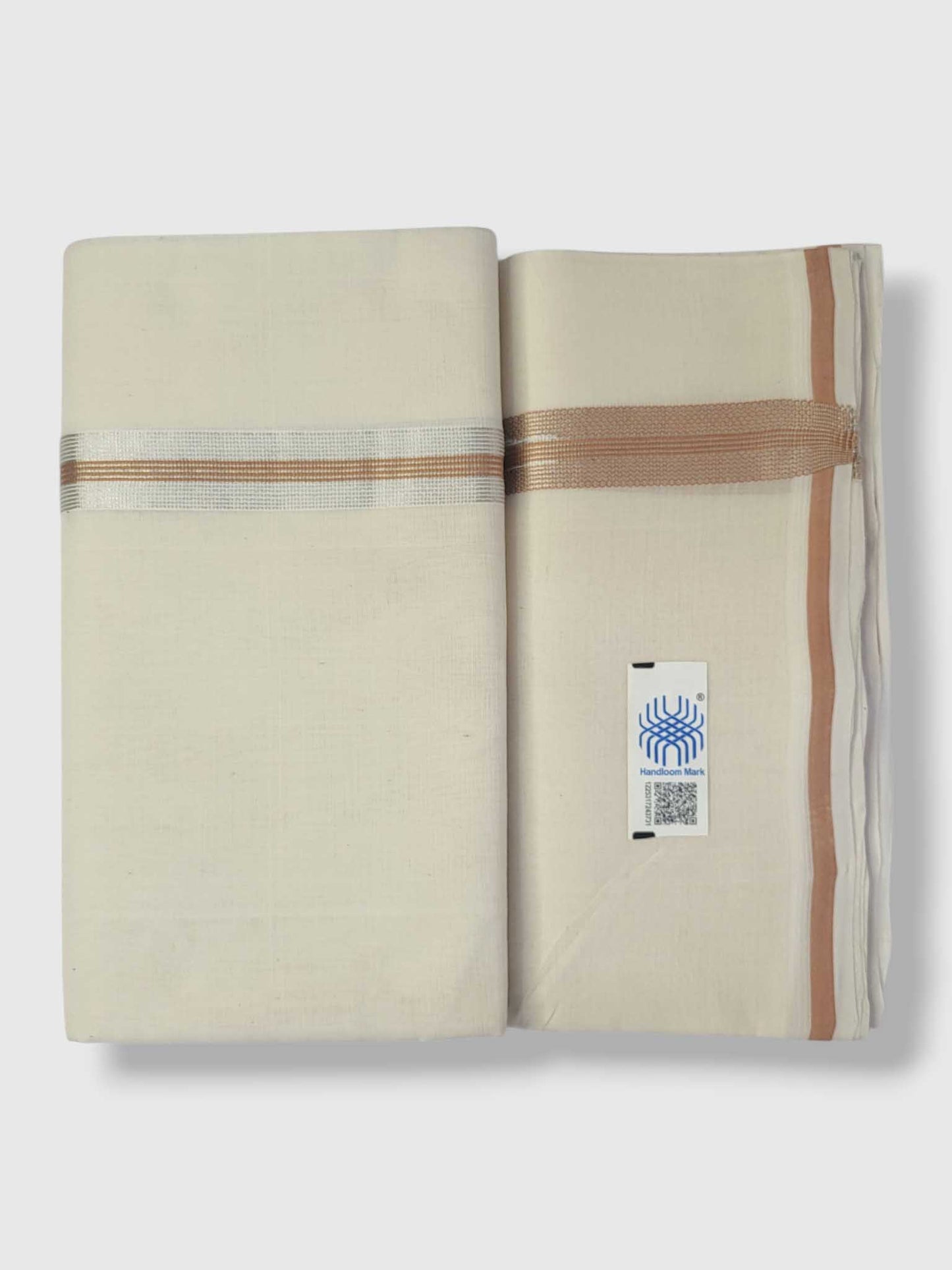Kerala Handloom Mundu/Dhoti Pure Cotton for Men