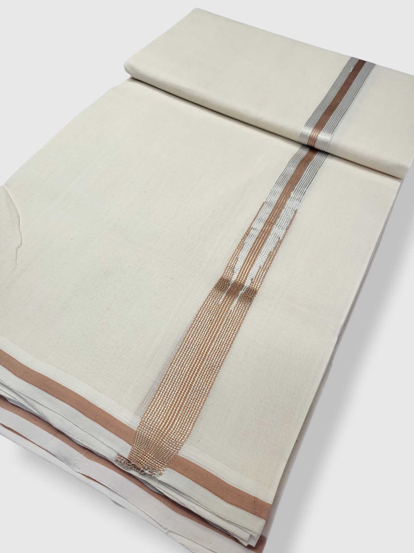 Kerala Handloom Mundu/Dhoti Pure Cotton for Men