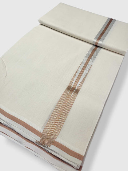 Kerala Handloom Mundu/Dhoti Pure Cotton for Men