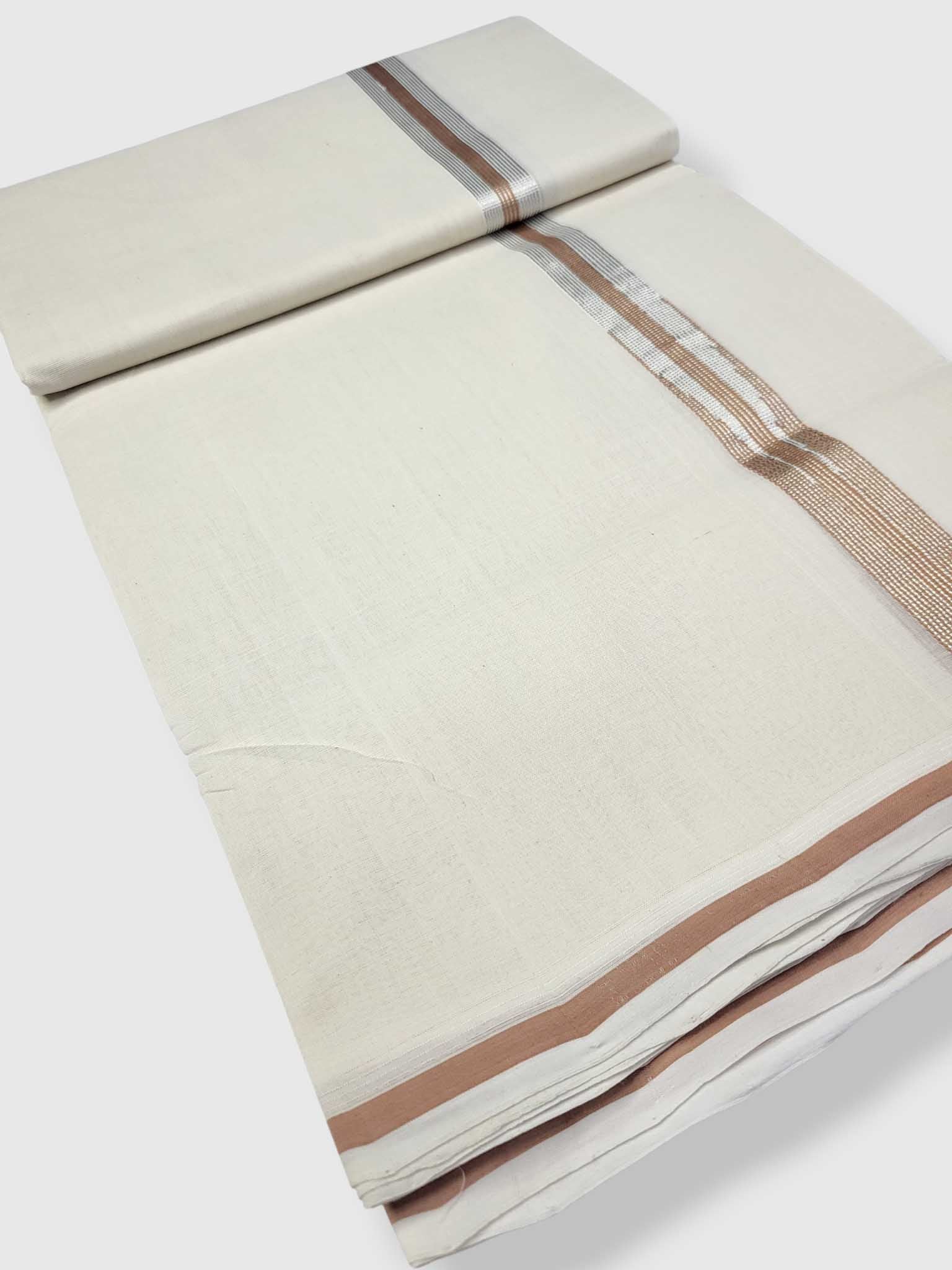 Kerala Handloom Mundu/Dhoti Pure Cotton for Men