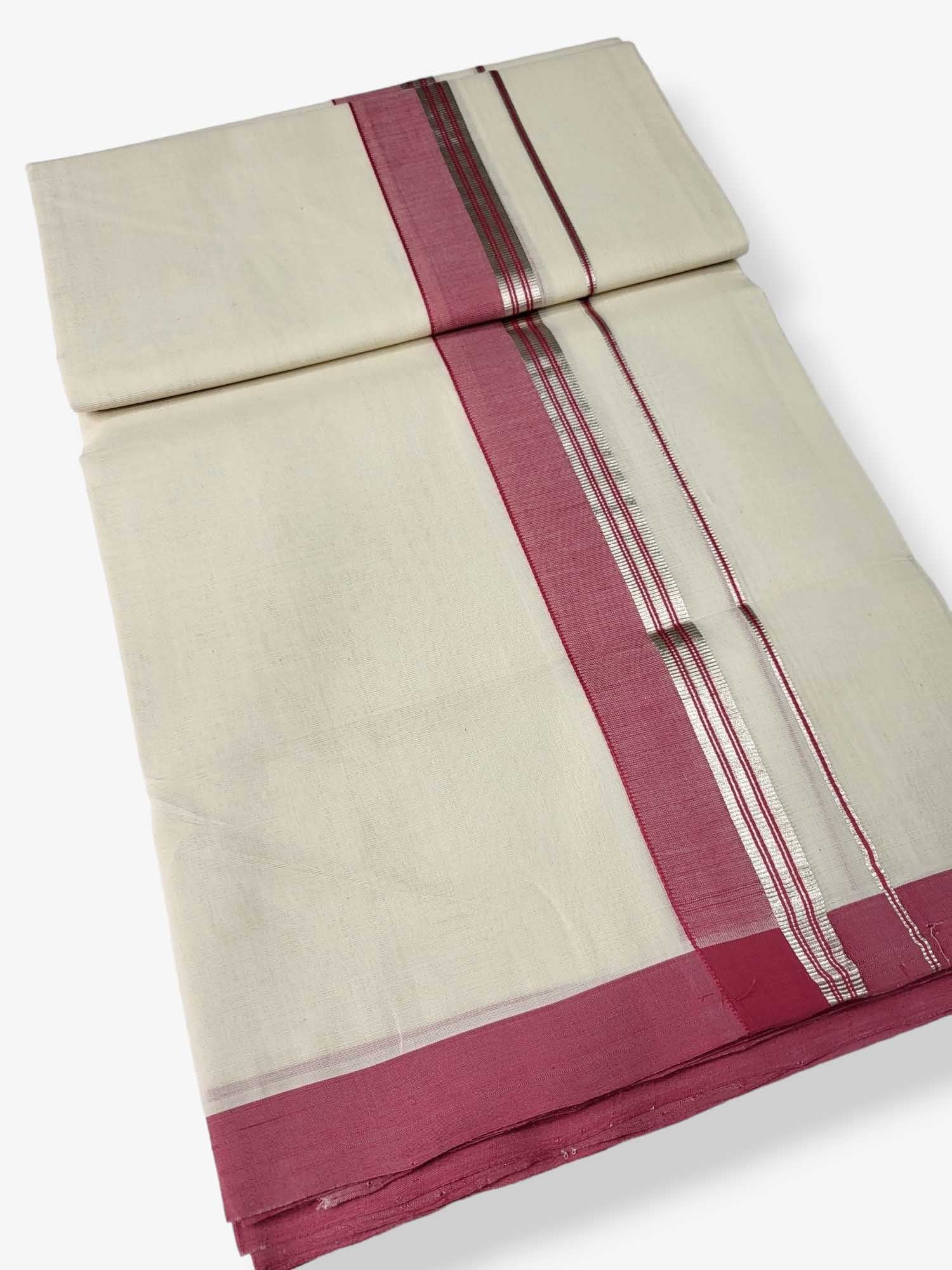  Kerala Handloom Mundu/Dhoti Pure Cotton