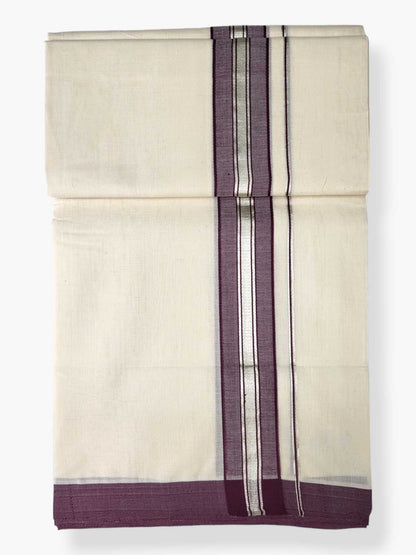  Kerala Handloom Mundu/Dhoti Pure Cotton