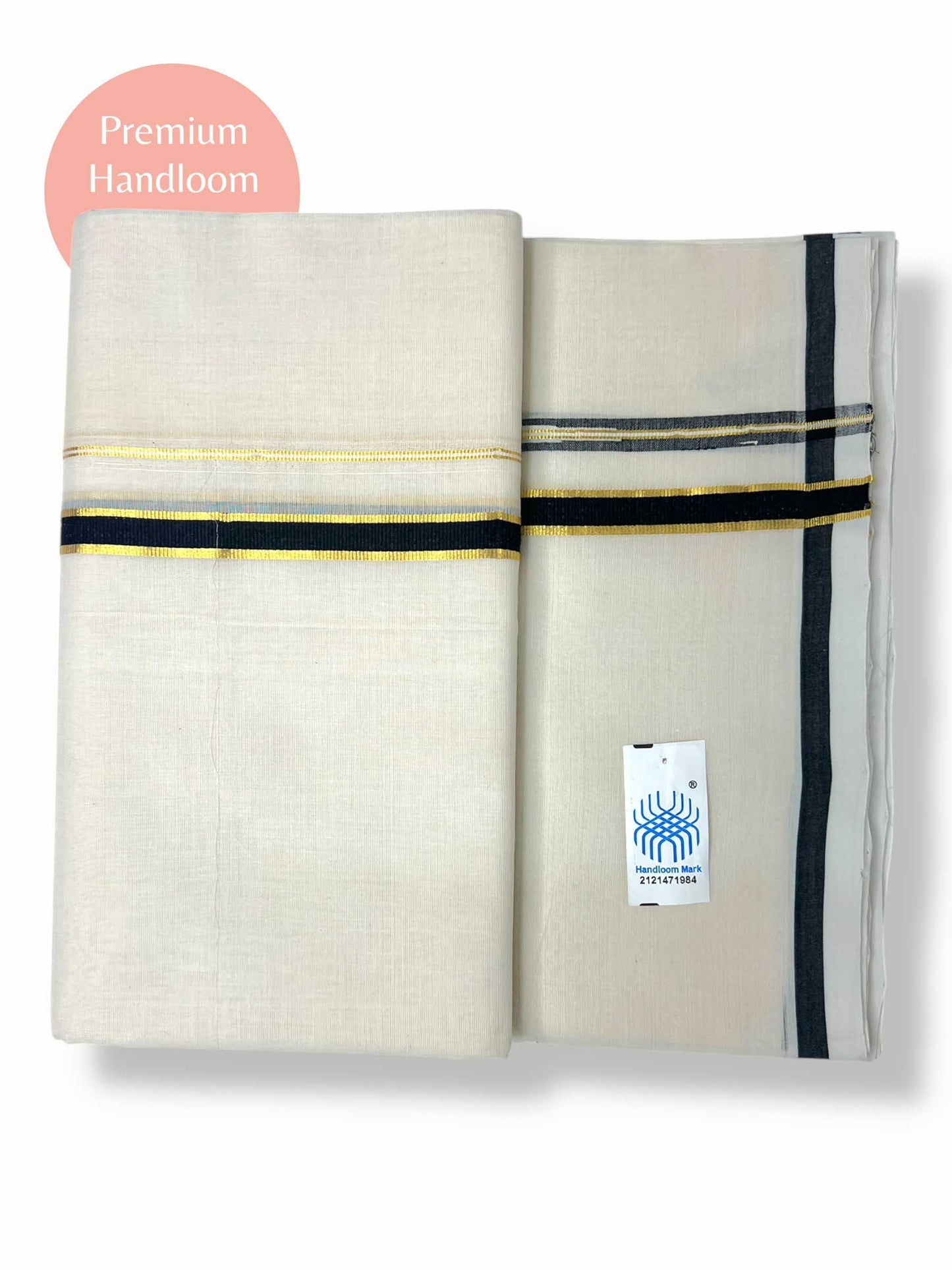 Kerala Premium Balaramapuram Handloom Dhoti/Mundu for Men