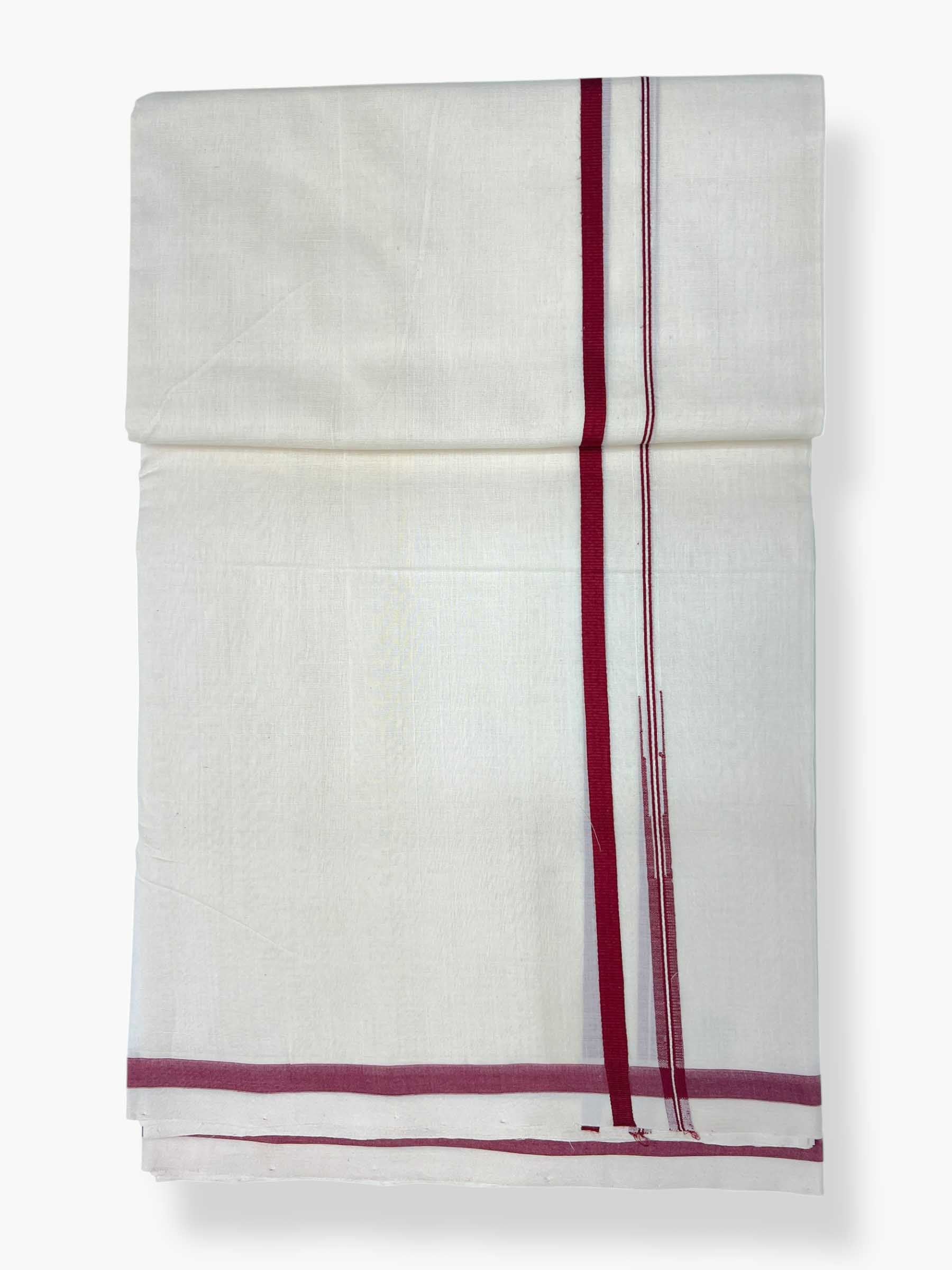 Kerala Premium Balaramapuram Handloom Dhoti/Mundu for Men