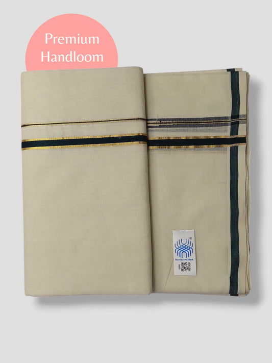 Kerala Premium Balaramapuram Handloom Dhoti/Mundu for Men
