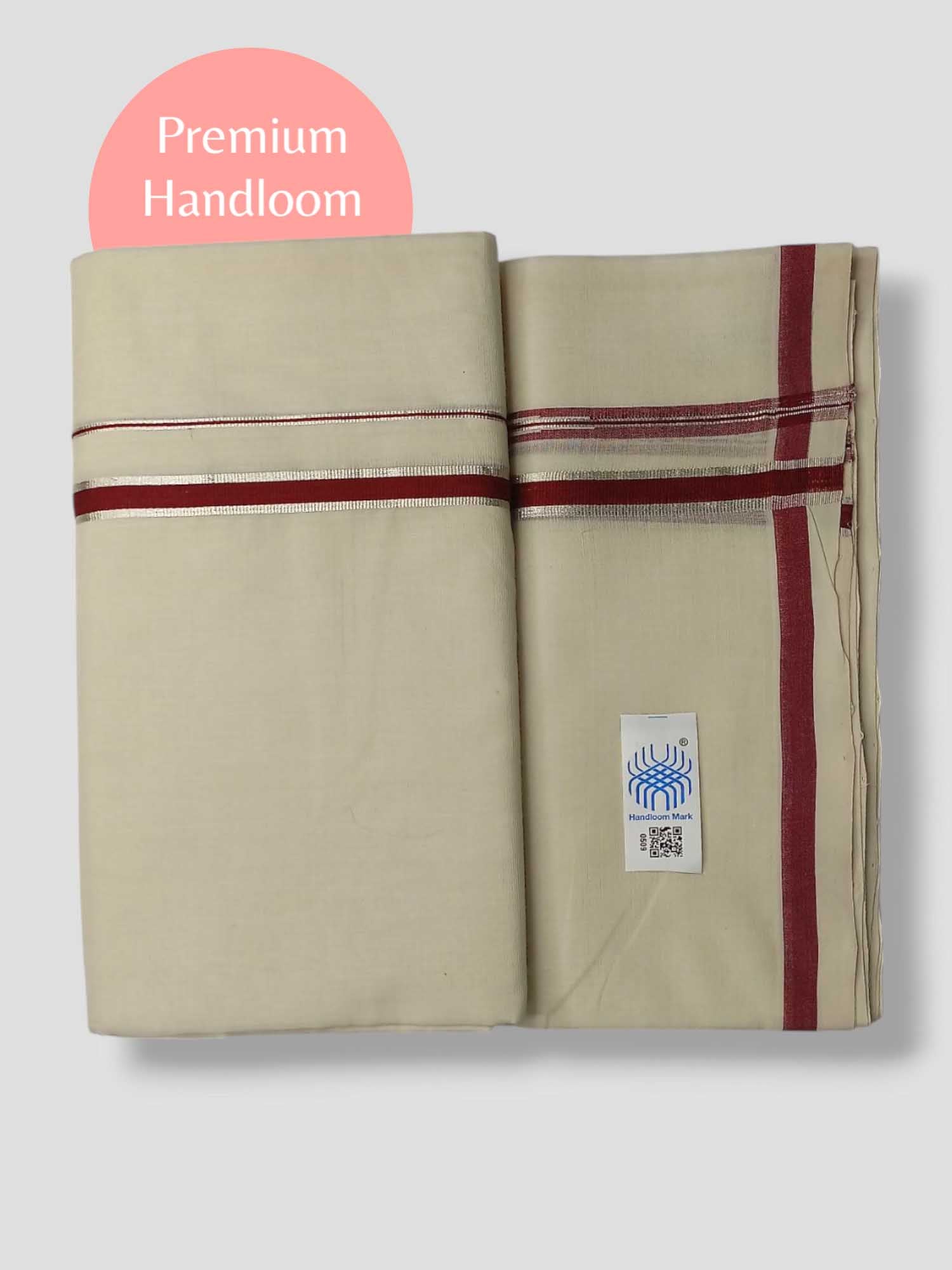 Kerala Premium Balaramapuram Handloom Dhoti/Mundu for Men