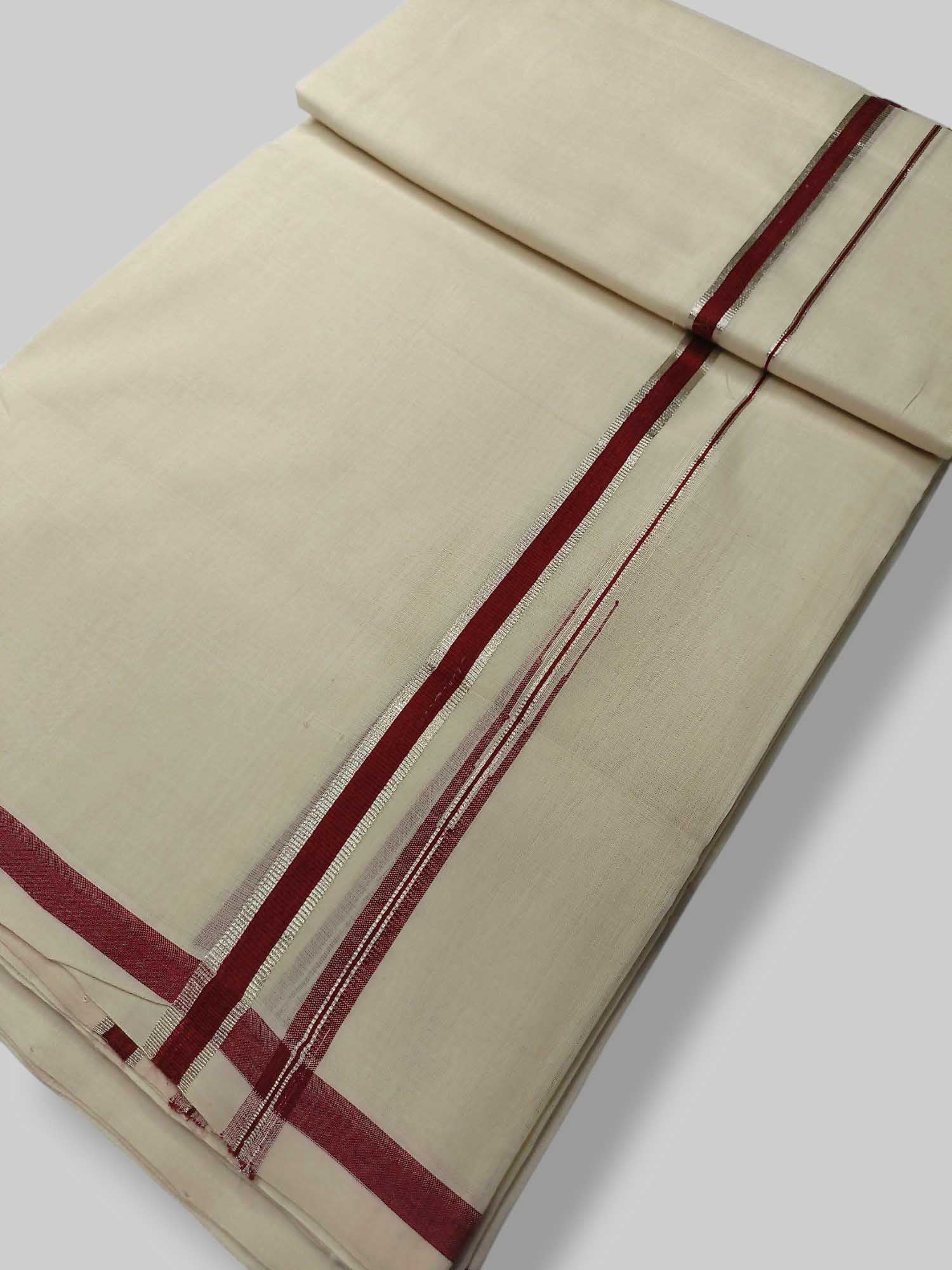 Kerala Premium Balaramapuram Handloom Dhoti/Mundu for Men