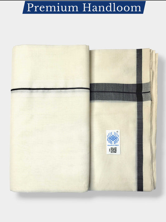 Kerala Premium Balaramapuram Handloom Dhoti/Mundu for Men