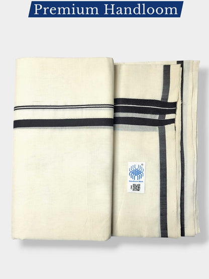 Kerala Premium Balaramapuram Handloom Dhoti/Mundu for Men