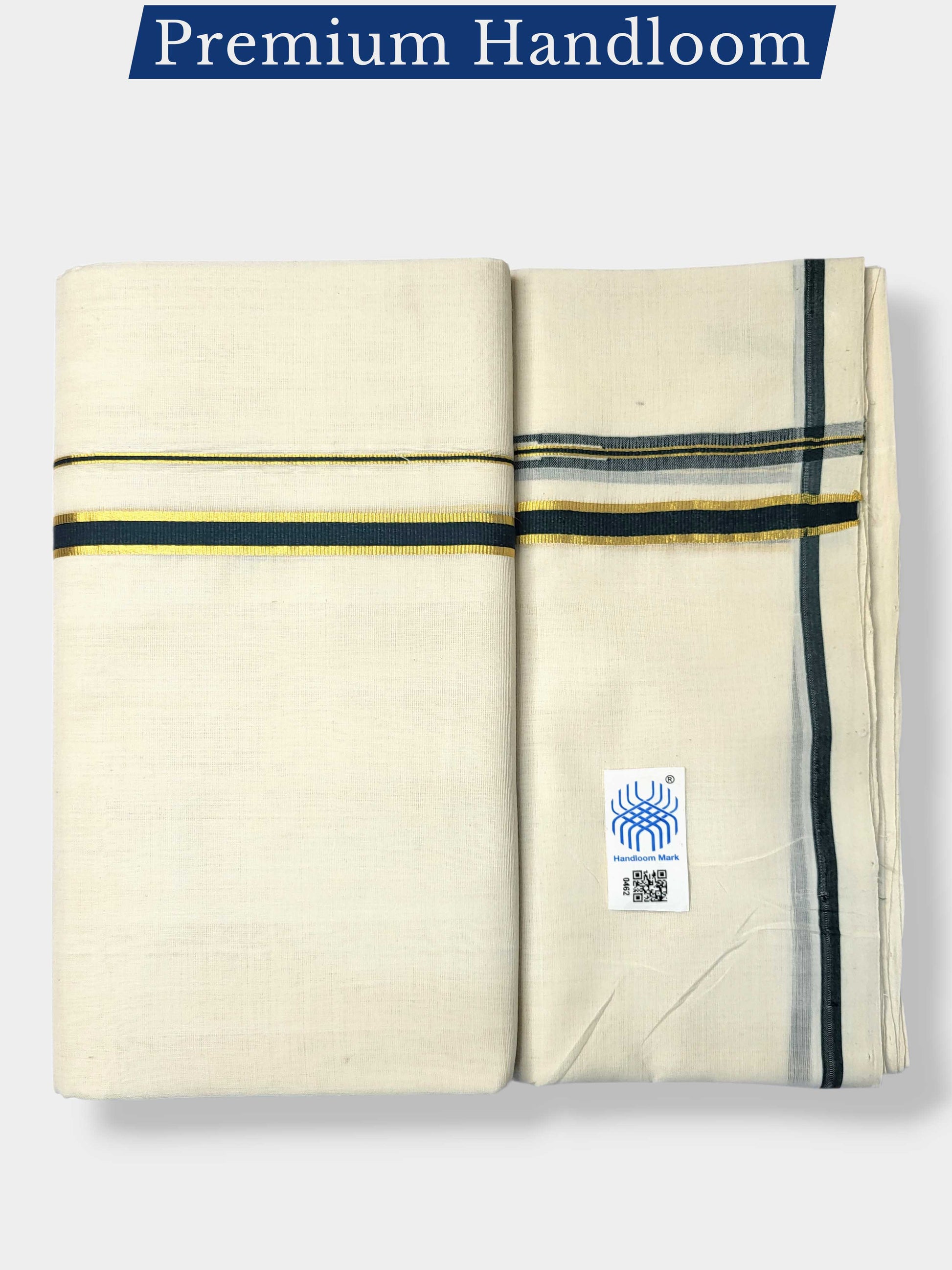 Kerala Premium Balaramapuram Handloom Dhoti/Mundu for Men