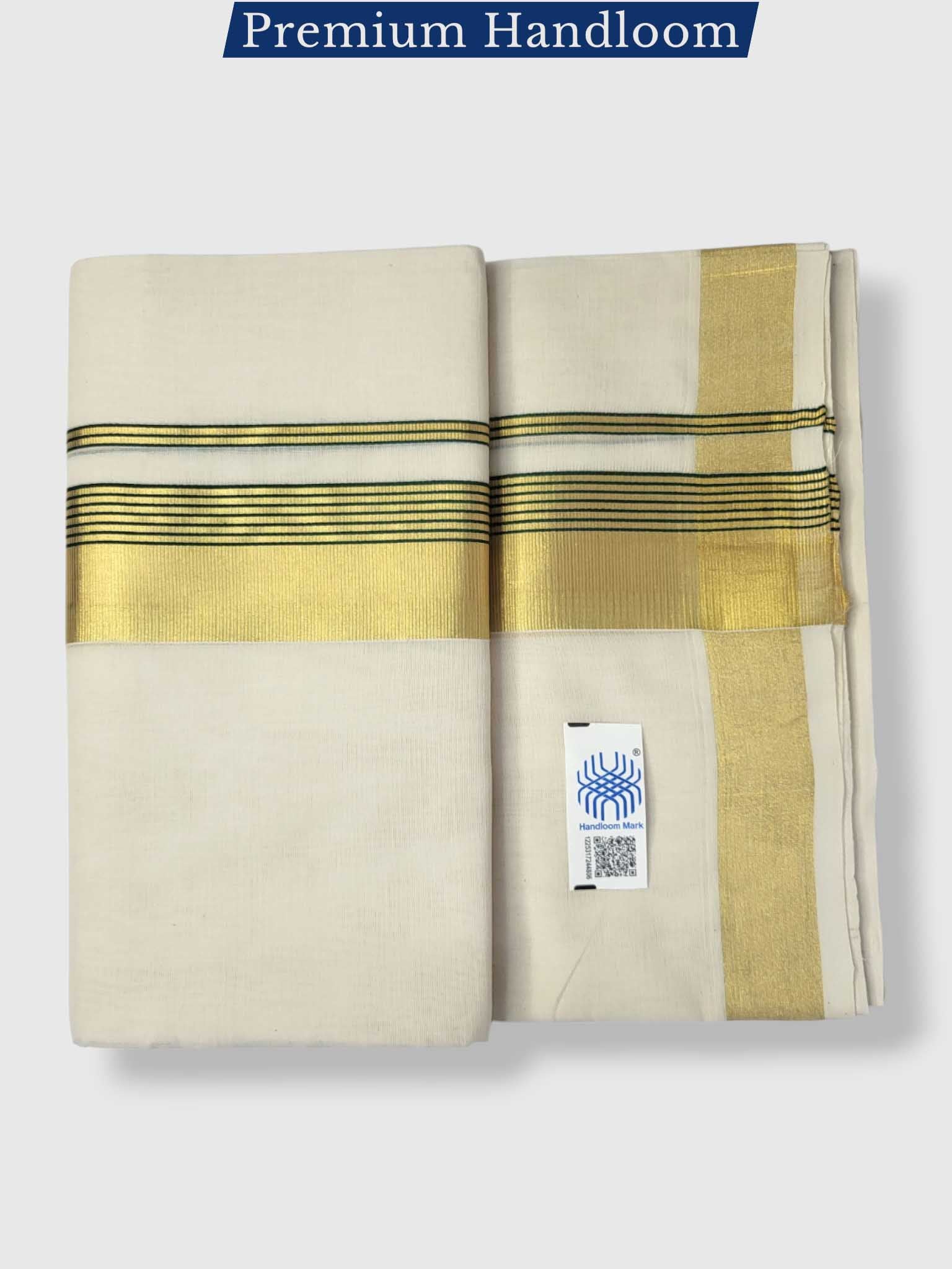 Kerala Premium Balaramapuram Handloom Dhoti/Mundu for Men