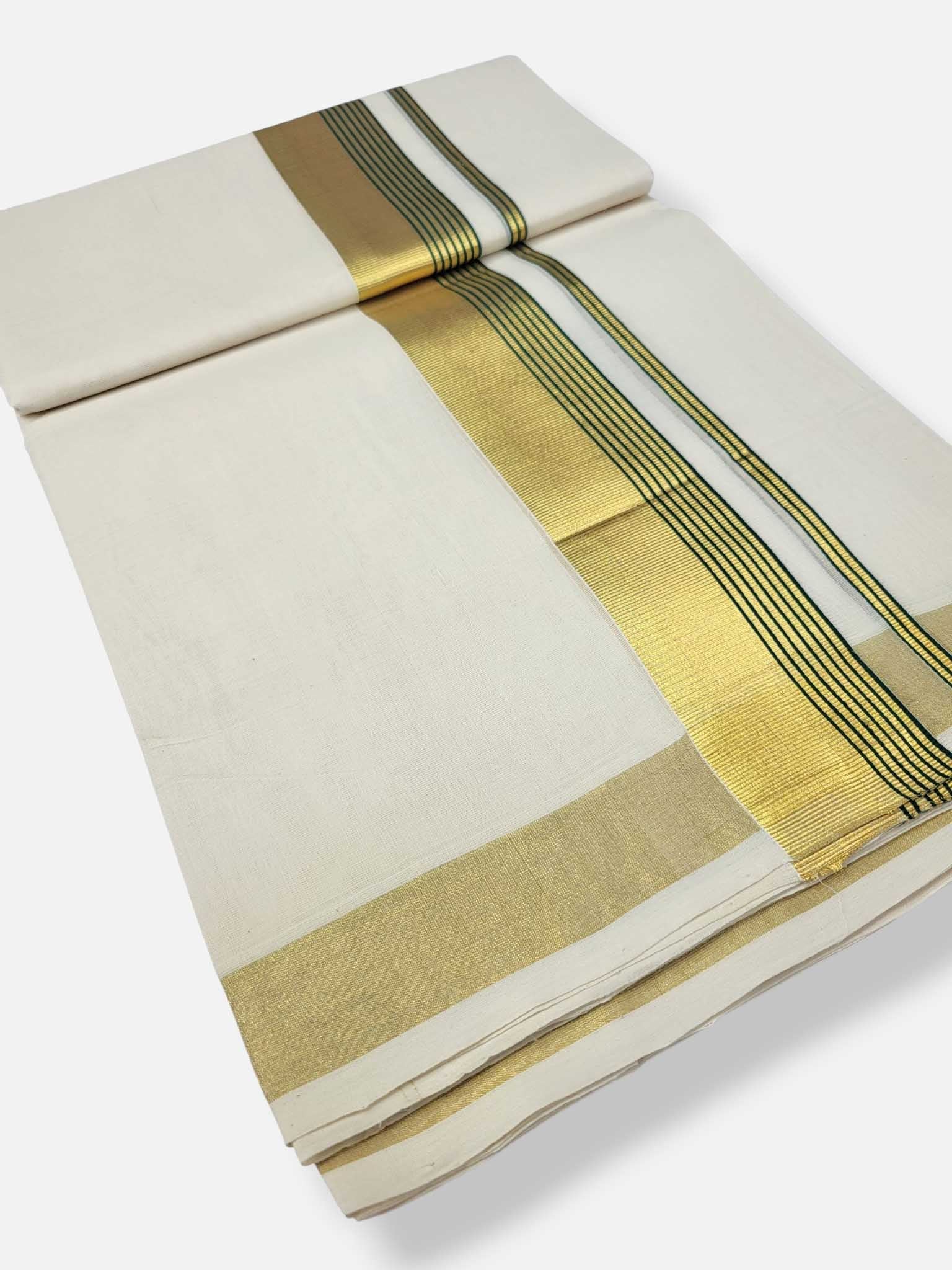 Kerala Premium Balaramapuram Handloom Dhoti/Mundu for Men