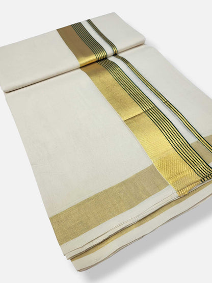 Kerala Premium Balaramapuram Handloom Dhoti/Mundu for Men