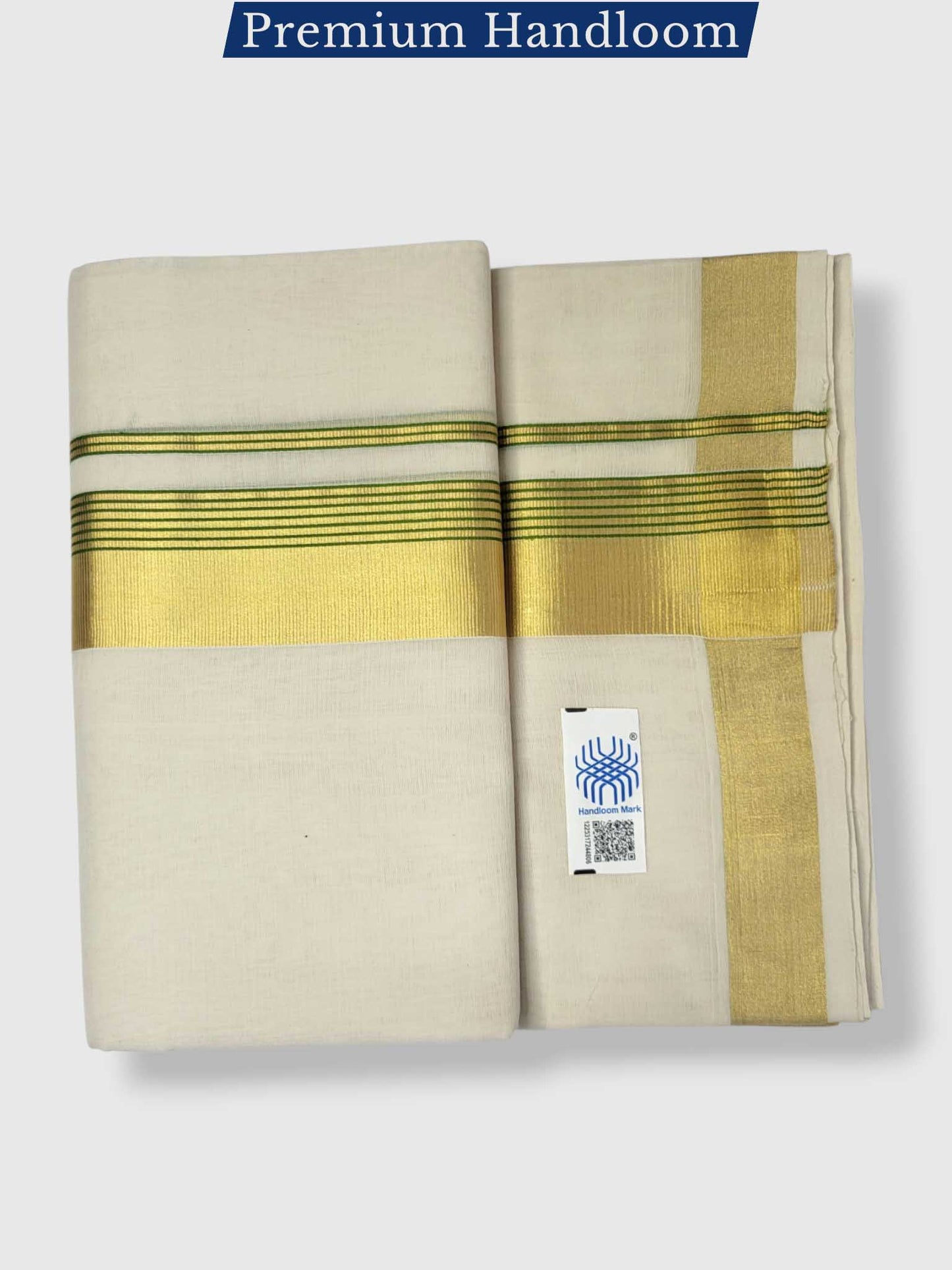 Kerala Premium Balaramapuram Handloom Dhoti/Mundu for Men