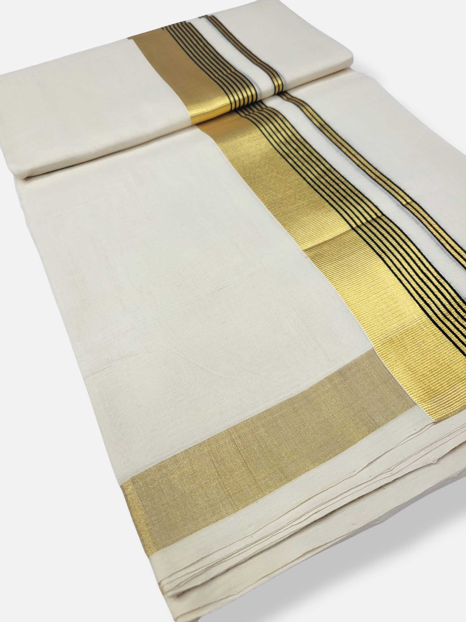 Kerala Premium Balaramapuram Handloom Dhoti/Mundu for Men