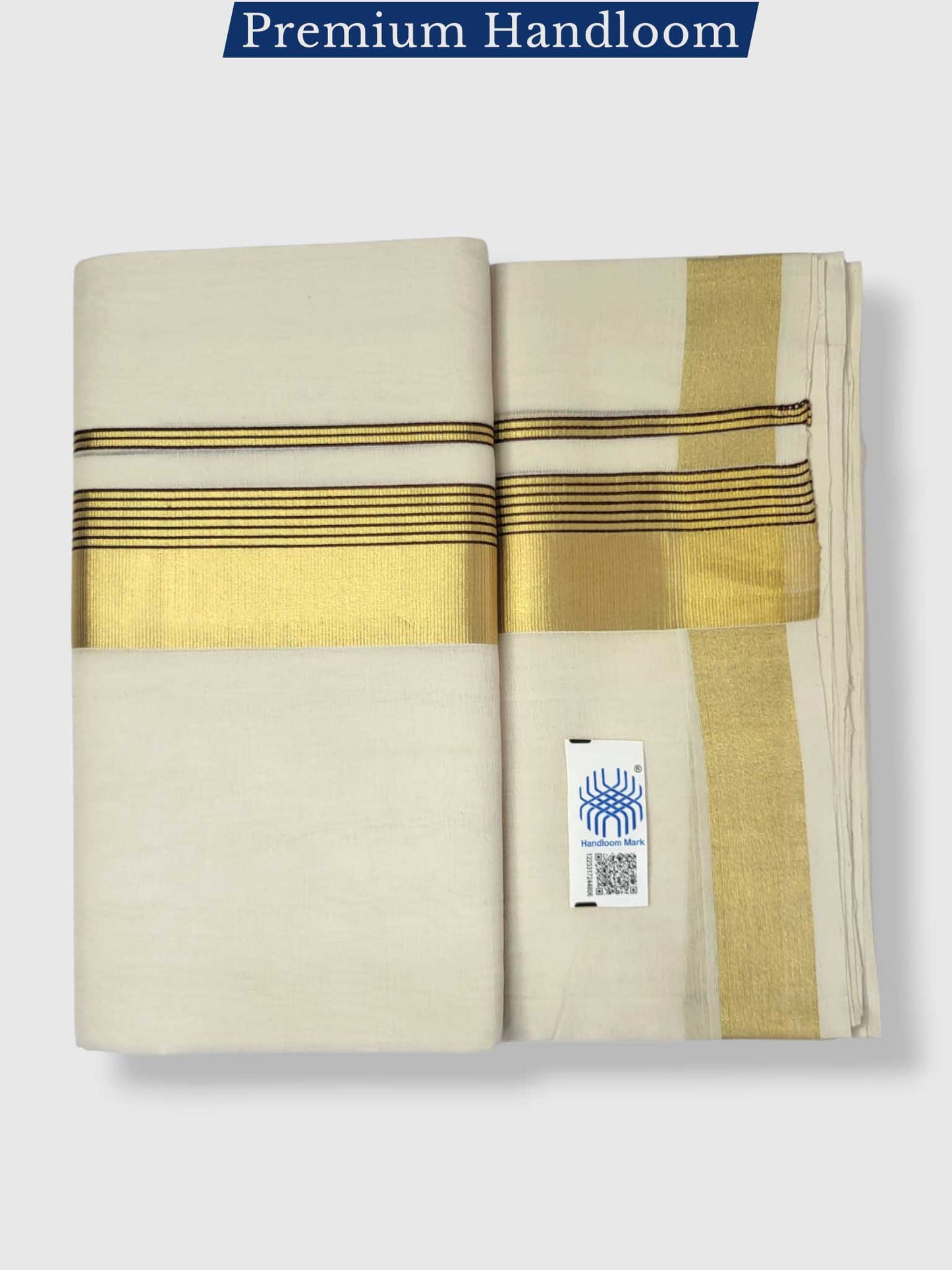 Kerala Premium Balaramapuram Handloom Dhoti/Mundu for Men