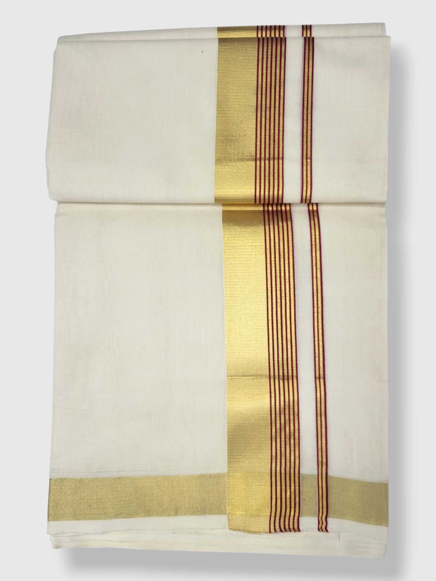 Kerala Premium Balaramapuram Handloom Dhoti/Mundu for Men