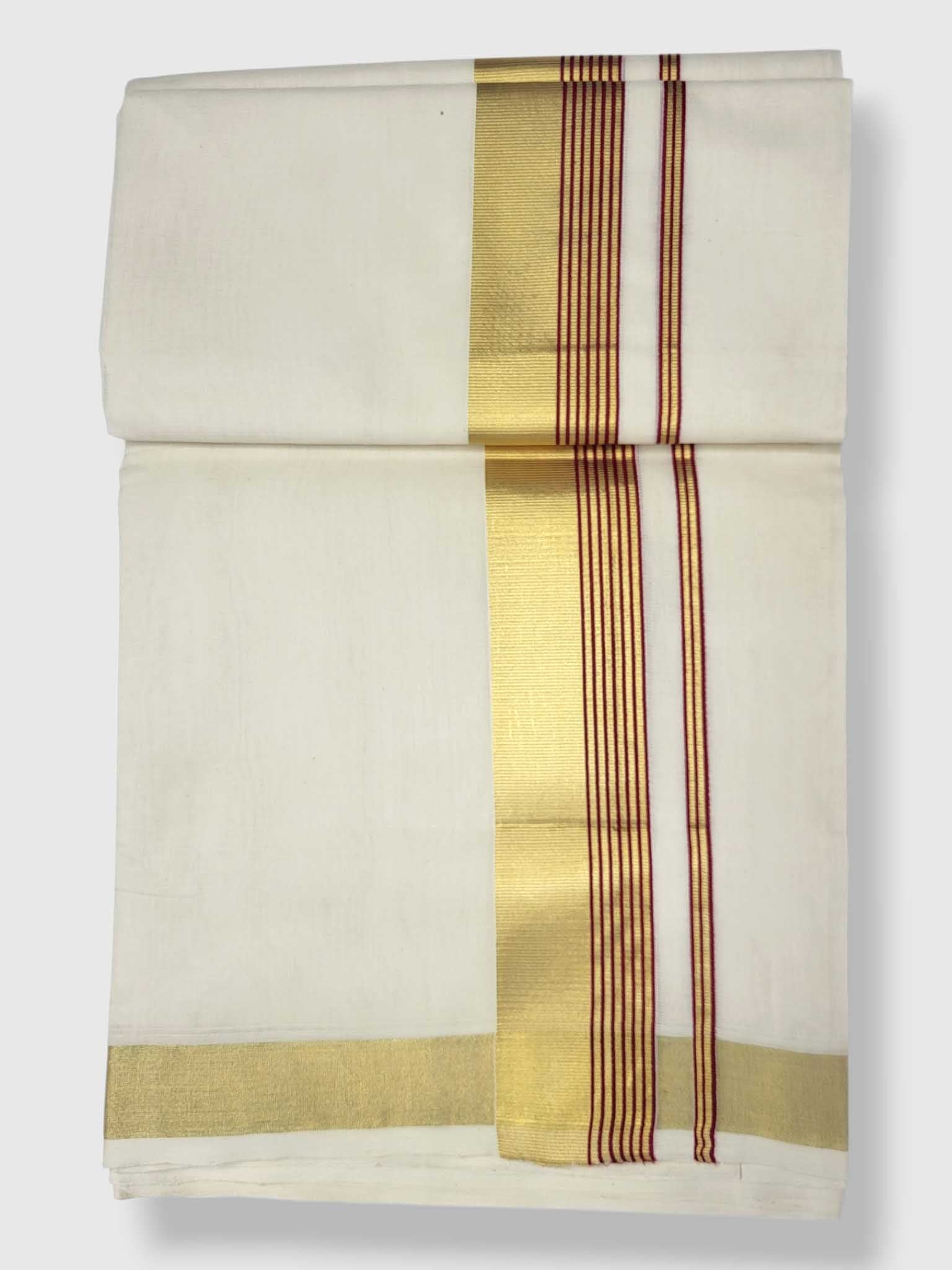 Kerala Premium Balaramapuram Handloom Dhoti/Mundu for Men