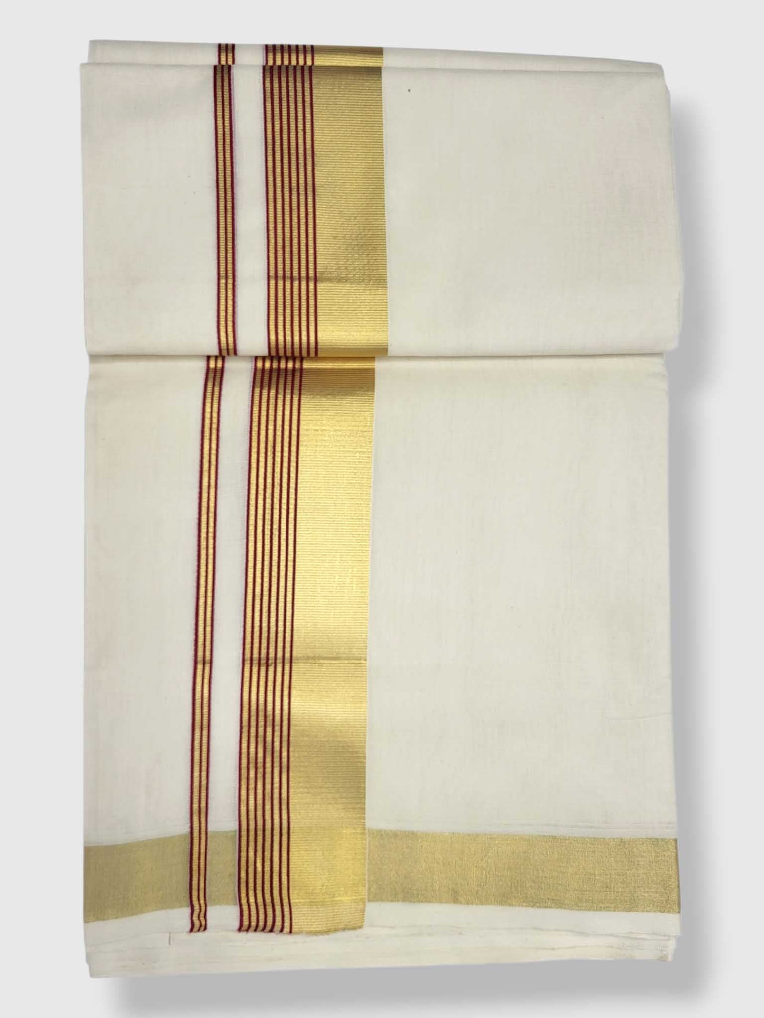 Kerala Premium Balaramapuram Handloom Dhoti/Mundu for Men