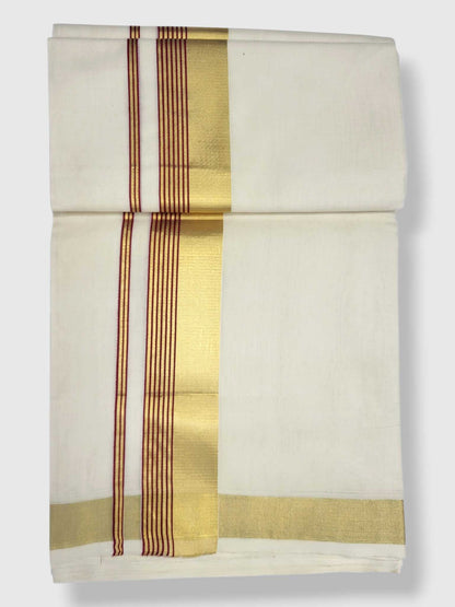 Kerala Premium Balaramapuram Handloom Dhoti/Mundu for Men