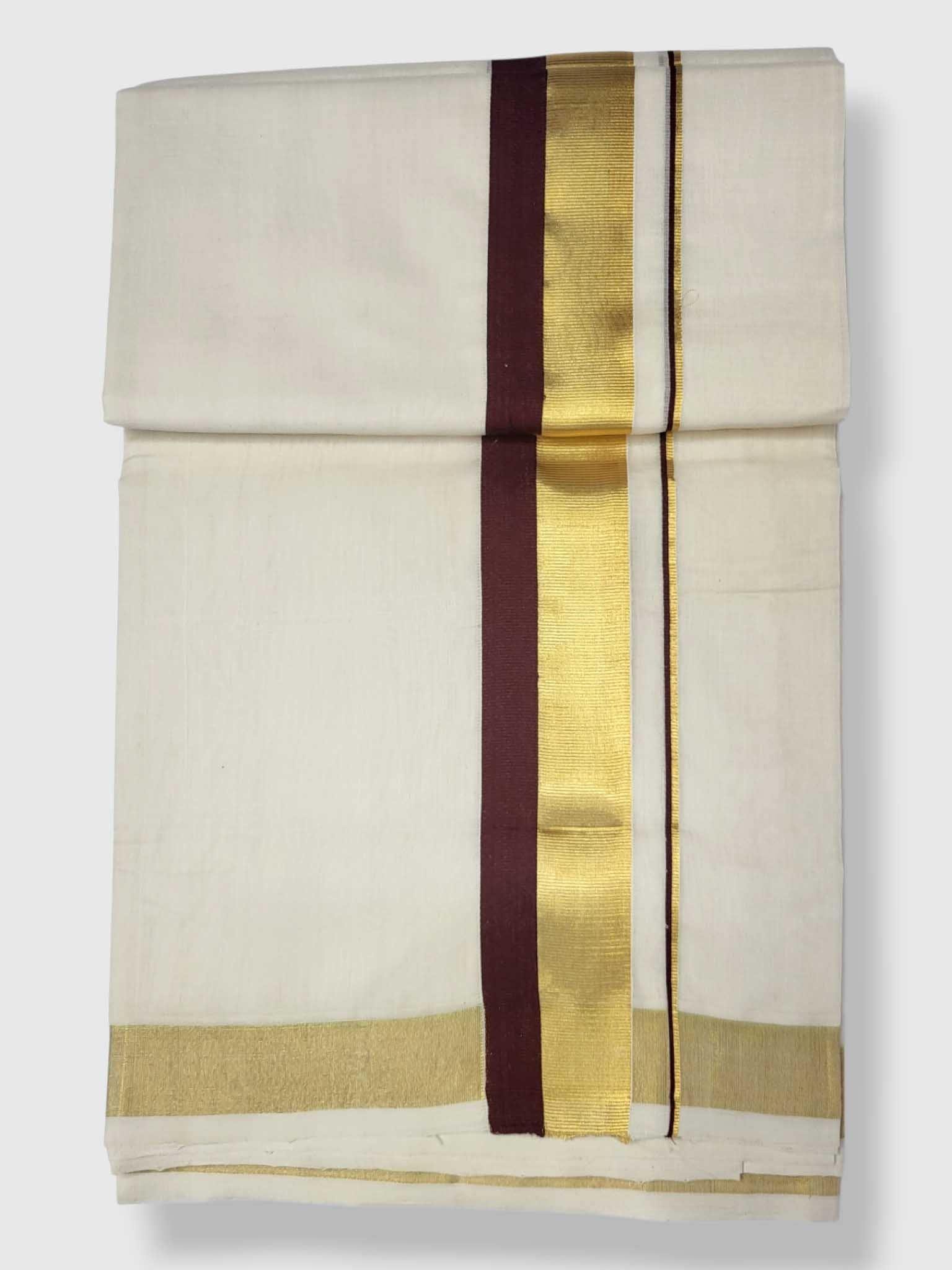 Kerala Premium Balaramapuram Handloom Dhoti/Mundu for Men