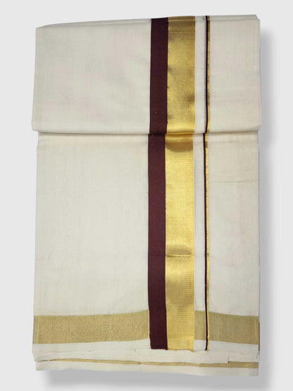 Kerala Premium Balaramapuram Handloom Dhoti/Mundu for Men