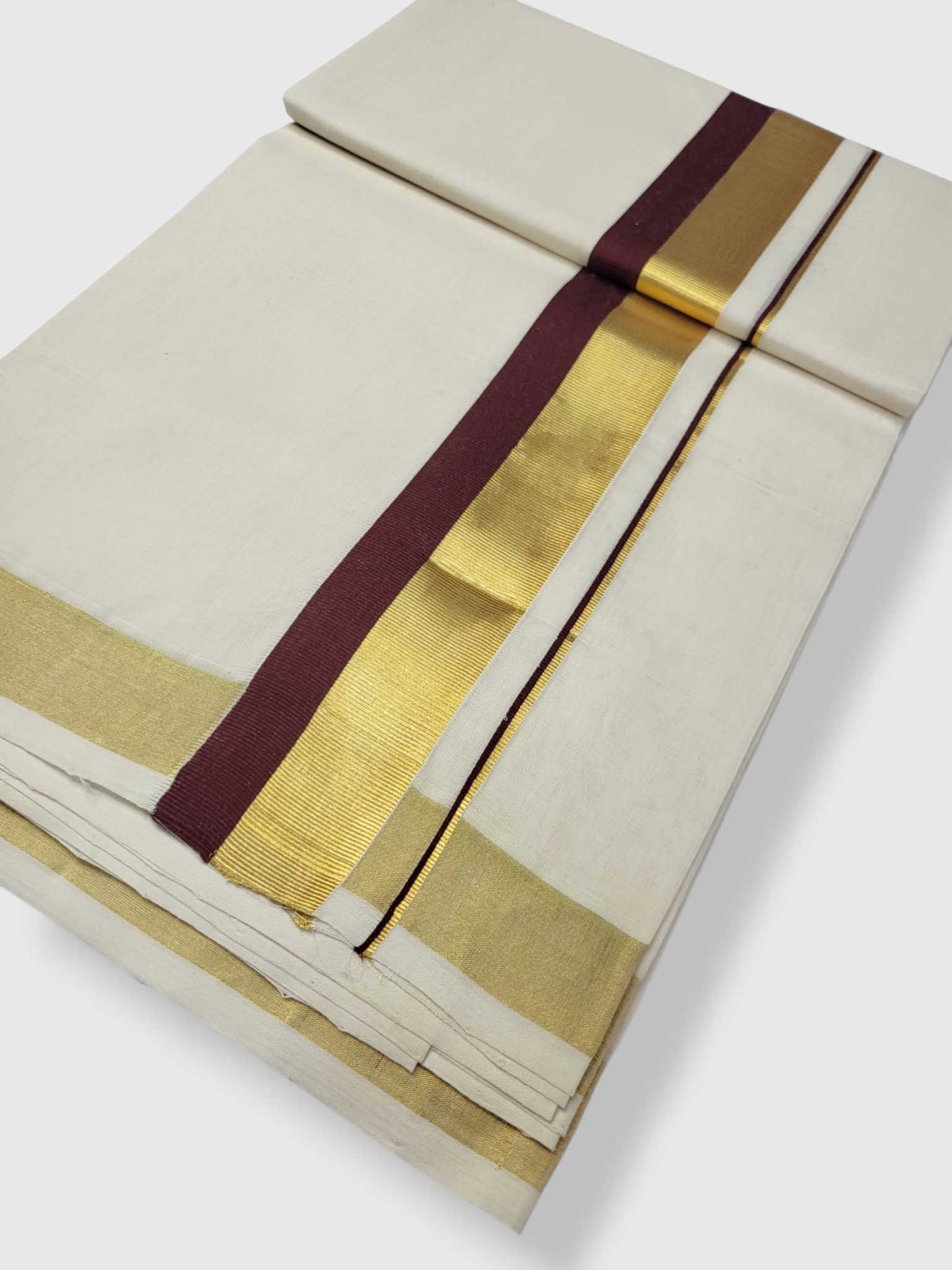 Kerala Premium Balaramapuram Handloom Dhoti/Mundu for Men
