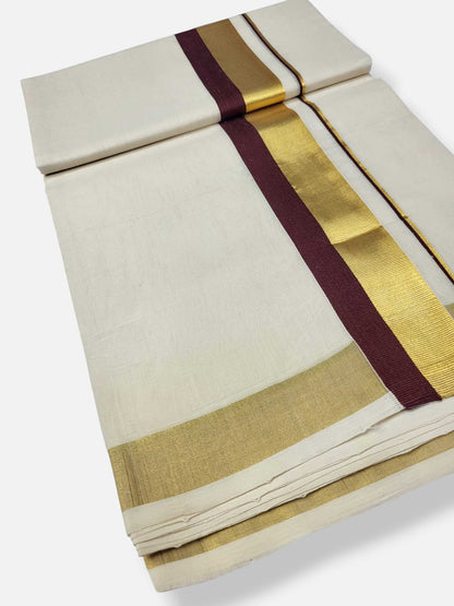 Kerala Premium Balaramapuram Handloom Dhoti/Mundu for Men