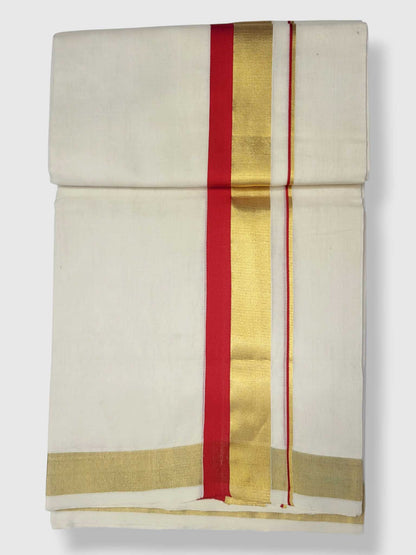 Kerala Premium Balaramapuram Handloom Dhoti/Mundu for Men