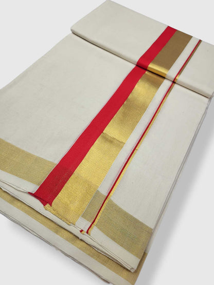 Kerala Premium Balaramapuram Handloom Dhoti/Mundu for Men
