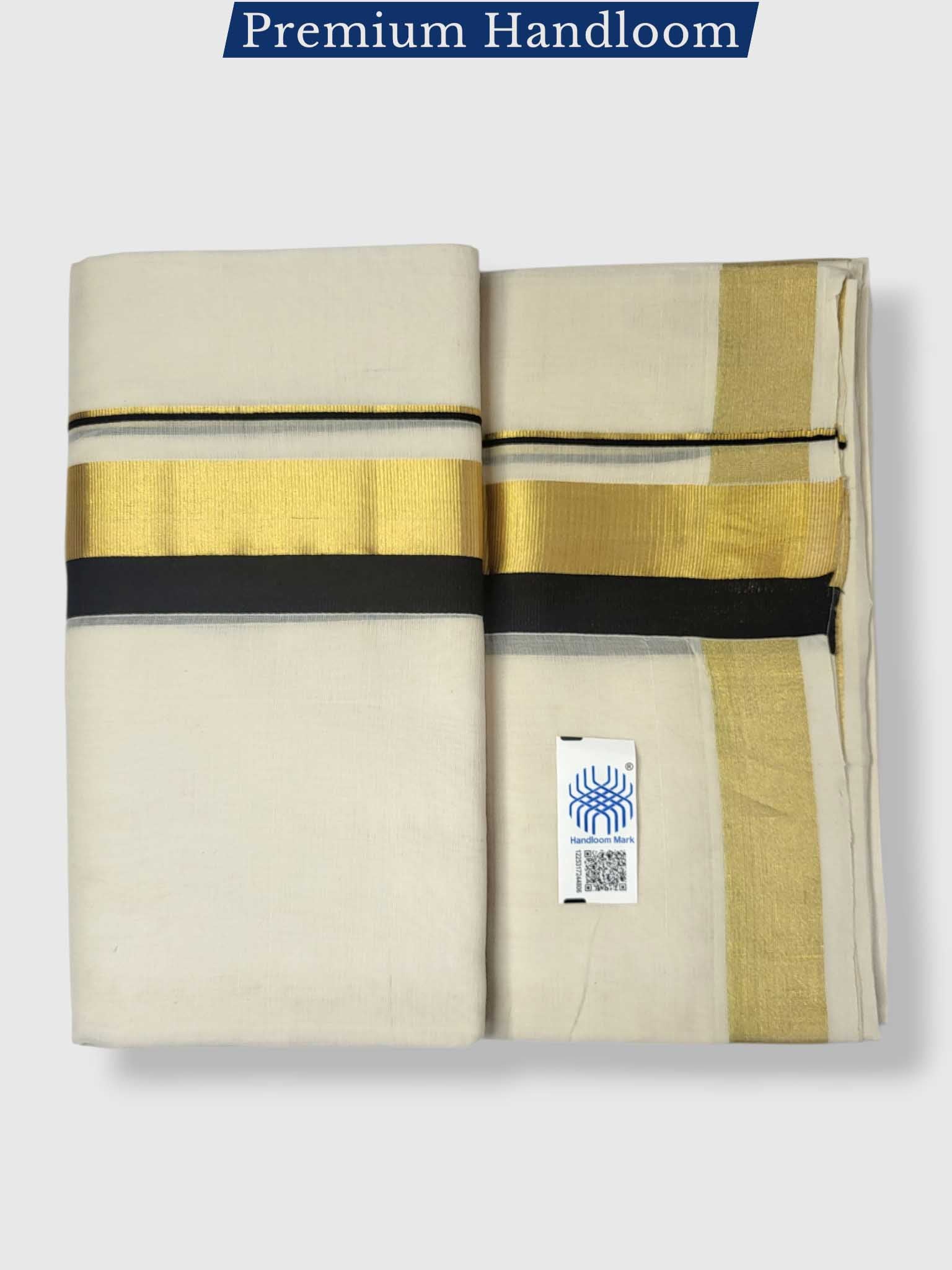 Kerala Premium Balaramapuram Handloom Dhoti/Mundu for Men