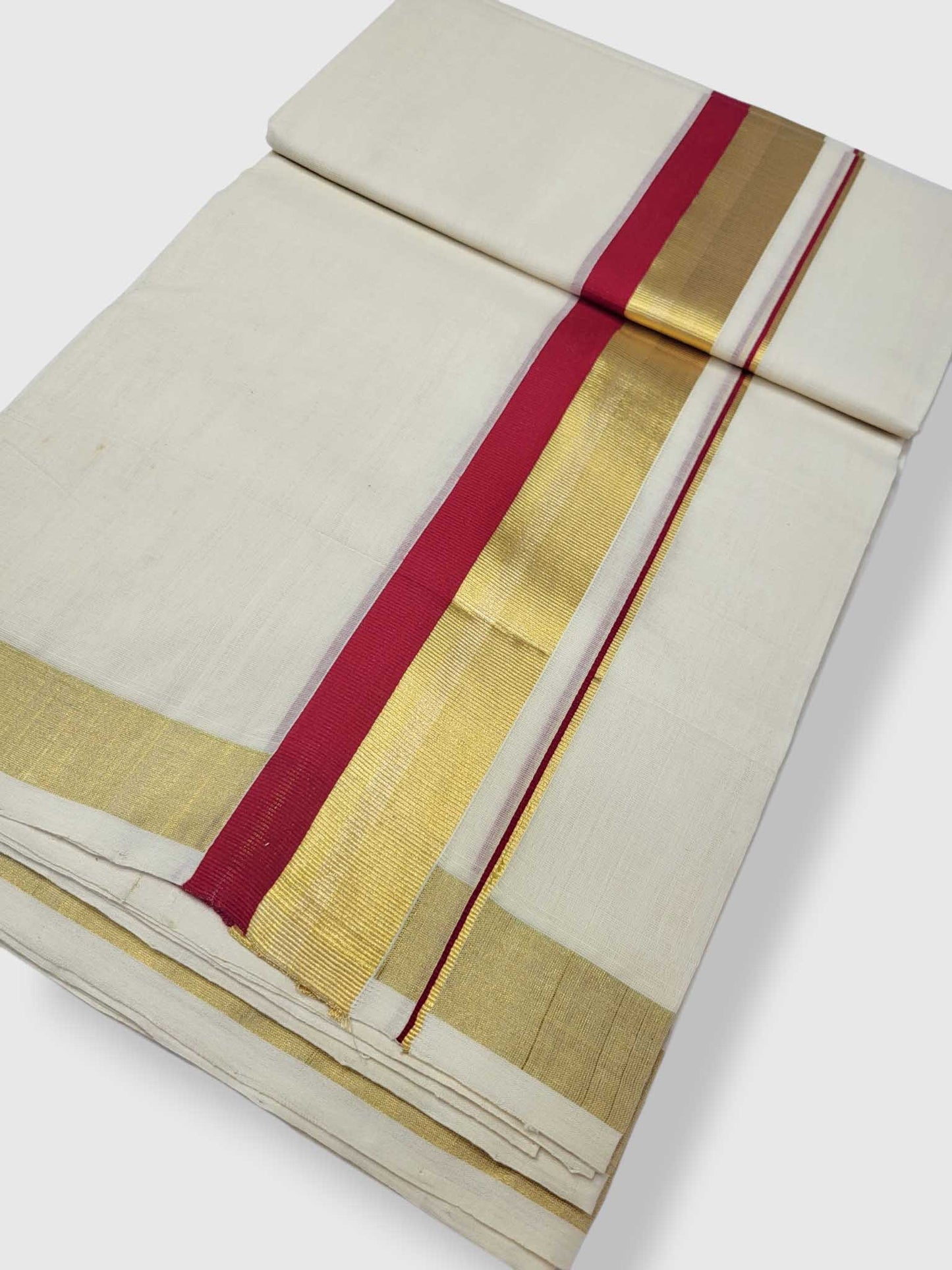 Kerala Premium Balaramapuram Handloom Dhoti/Mundu for Men