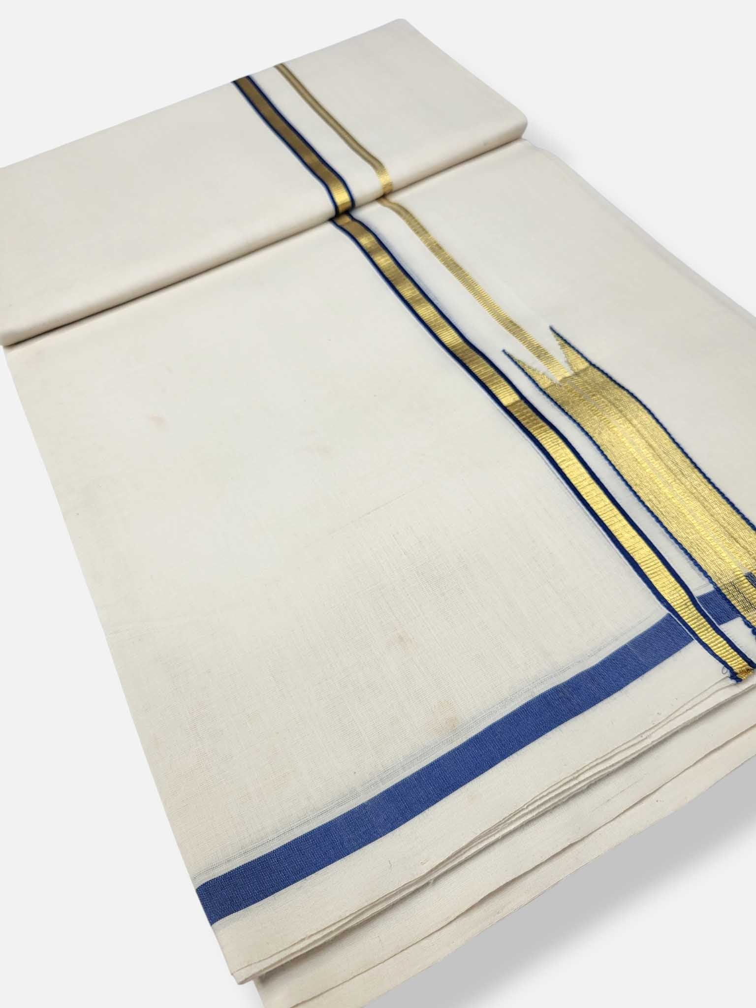 Kerala Premium Balaramapuram Handloom Dhoti/Mundu for Men